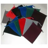 Sacchetto Portadadi Nero Piccolo in Velluto