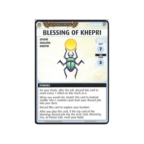 Pathfinder Adventure Card Game: Mummy's Mask – "Blessing of Khepri" Promo Card