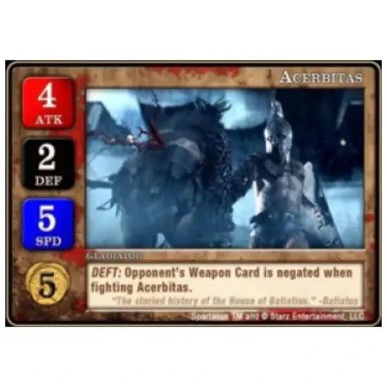 Spartacus: Acerbitas Promo Card