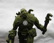 1249987 Dust Tactics: Corps Officers - Heavy Rangers Command Squad