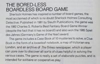 1306195 Sherlock Holmes Consulting Detective: The Thames Murders &amp; Other Cases