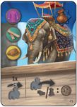4221783 Agra: Ambabari Elephant Promo Card