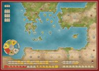 7051783 History Of The Ancient Seas Dies Irae Mounted Map Old Style