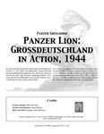 474380 Panzer Grenadier: Panzer Lion – Grossdeutschland in Action, 1944