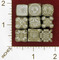 1375044 Irondie Set Base Bianco - 9 Dadi in Metallo