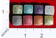 1375059 Irondie Set Base Bianco - 9 Dadi in Metallo
