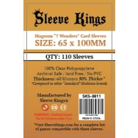 Sleeve Kings Magnum 7 Wonders Card Sleeves (65x100mm) 110 Pack 60 Microns
