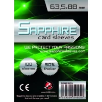 Sapphire: 100 Bustine Stardard (63.5 x 88 mm) (Green)