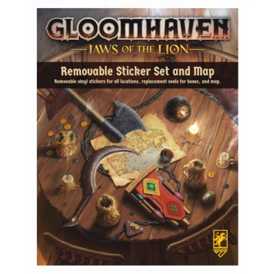 Gloomhaven Jaws Of The Lion Removable Sticker Sheet And Map