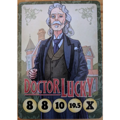 Button Men: Beat People Up – Doctor Lucky Promo Card Main