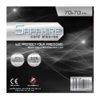 Sapphire: 100 Bustine Protettive (70 x 70 mm) (Black)
