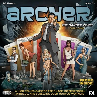 Archer: The Danger Zone! Board Game Main