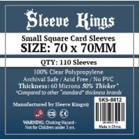 Sleeve Kings Small Square Card Sleeves (70x70mm) 110 Pack 60 Microns
