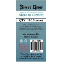 Sleeve Kings Space Base Compatible Sleeves (40x89mm) 110 Pack 60 Microns