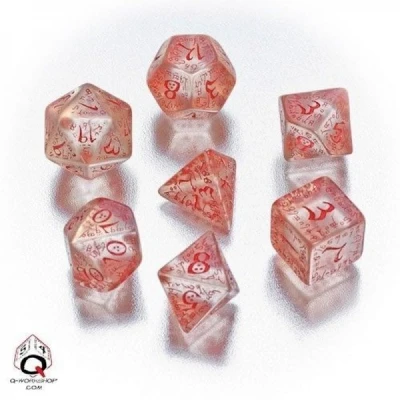 Elvish Dice Transparent/red (7) Main