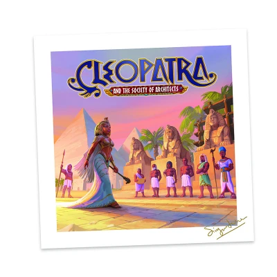 Cleopatra and the Society of Architects: Deluxe Edition – Original Coimbra Artwork Signed by the Game Designers Main