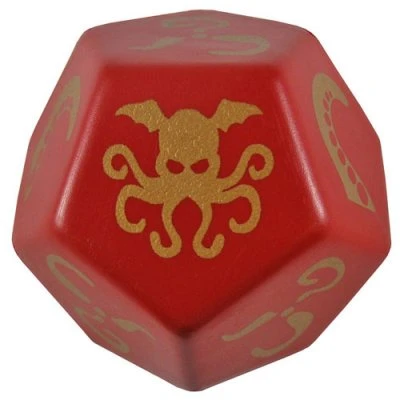 Cthulhu Dice Gigante - Rosso/Oro Main