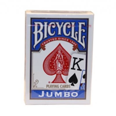 Carte Bicycle Rider Back Jumbo Blu Main