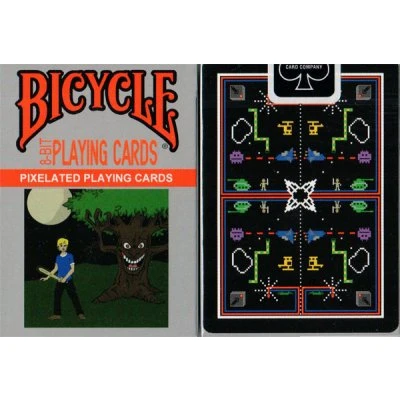 Carte Bicycle 8-Bit Pixelated Main