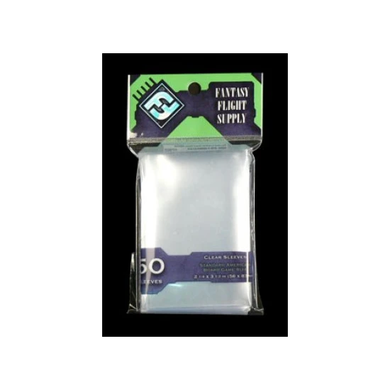 FFG: 50 Clear Sleeves - Standard American Board Game Pack (57x89 mm) (FFS03) Main