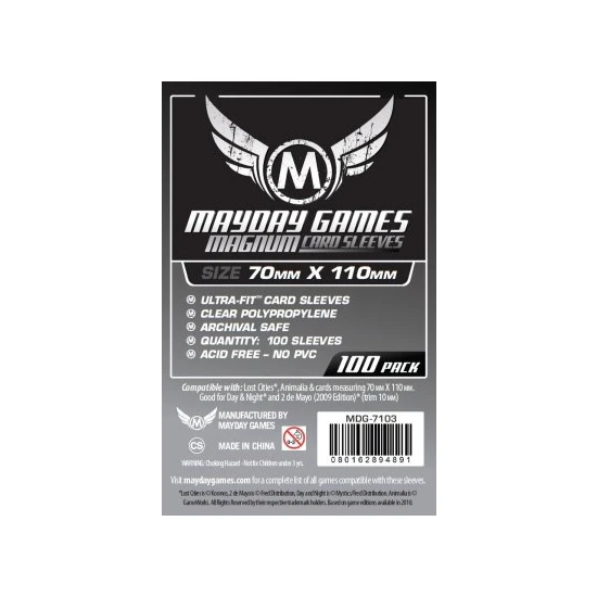 Mayday: 100 Bustine Magnum Ultra-fit per Lost Cities (70 x 110 mm) Size 2 (MDG7103) Main