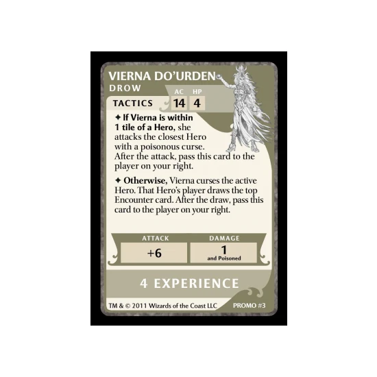 Dungeons & Dragons: The Legend of Drizzt Board Game – Vierna Do'Urden Promo