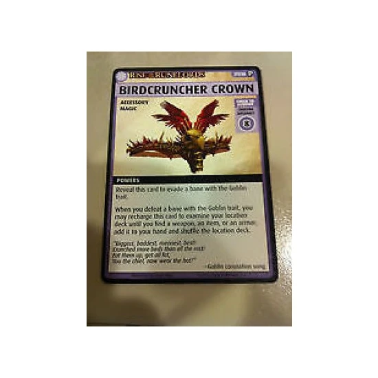 Pathfinder: Rise of the Runelords - Birdcruncher Crown Promo Card