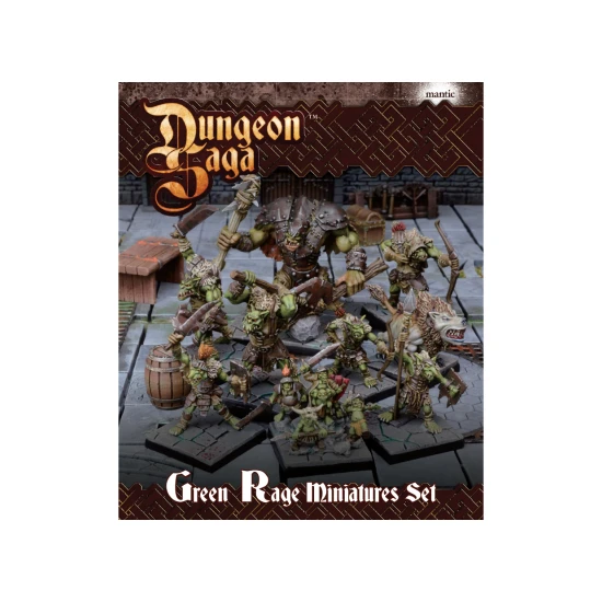 Dungeon Saga: Green Rage Miniature Set Main