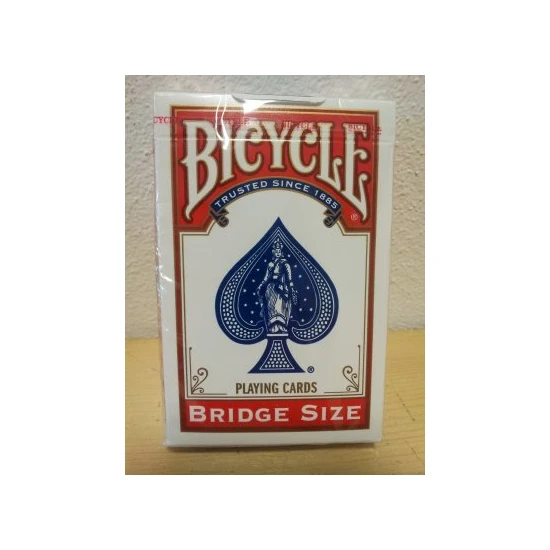 Carte Bicycle Rider Back Bridge Rosso Main
