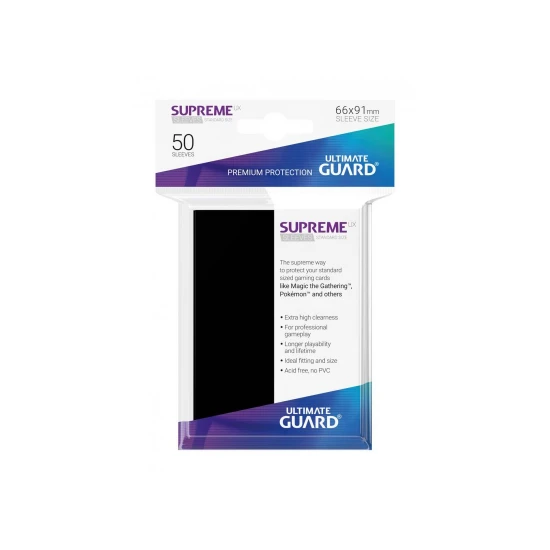 Supreme Ux Sleeves Standard - Black (50) Main