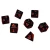 Dungeons And Dragons Rpg Heavy Metal - Poly Black And Red Dice Set (7) (GDR)
